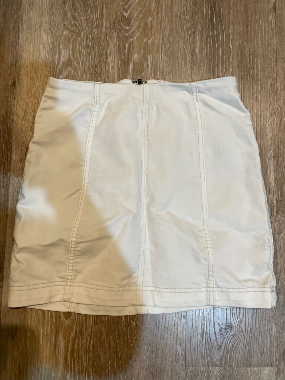 Free People White Women's Panel Mini Skirt